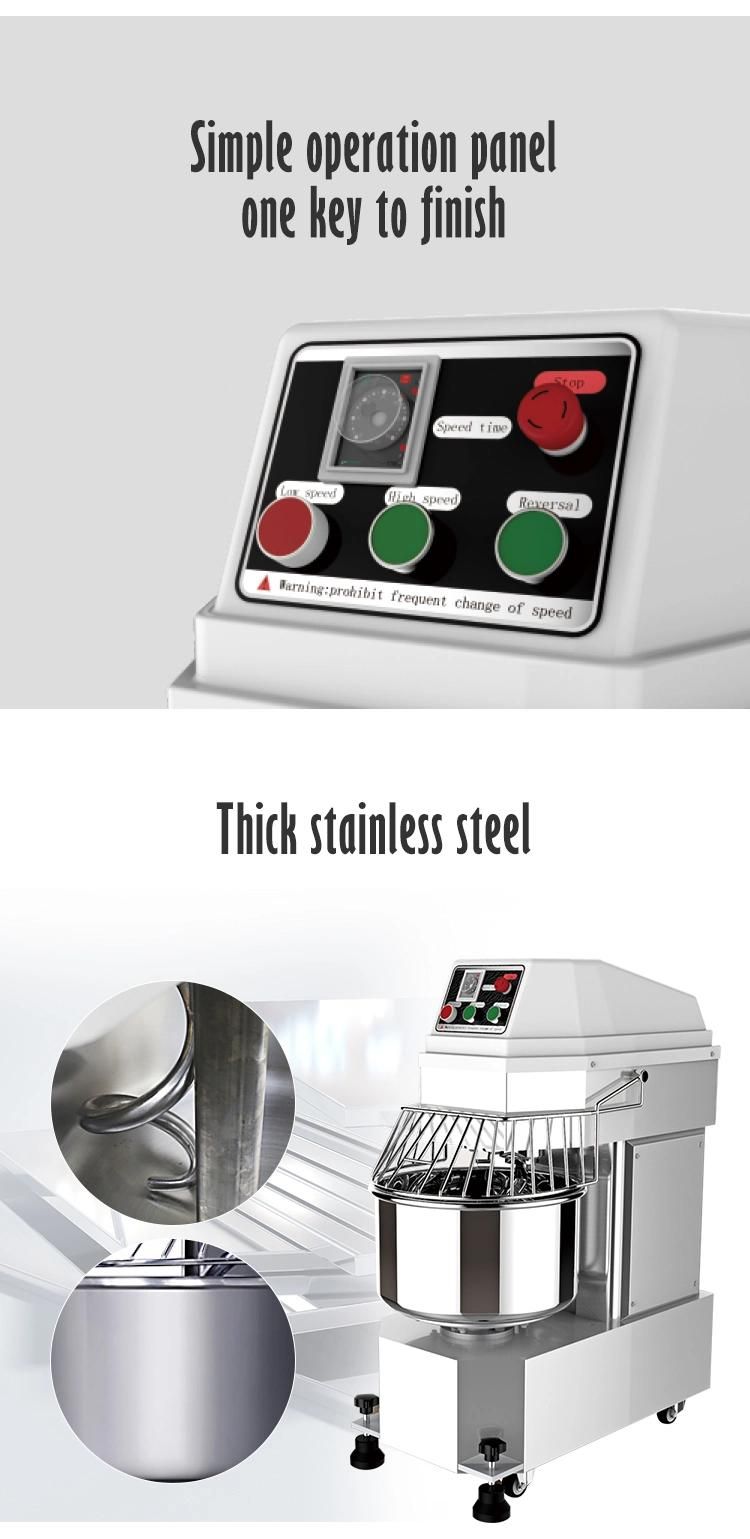 Bakery Dough Kneading Machine Timed Control Dough Mixer