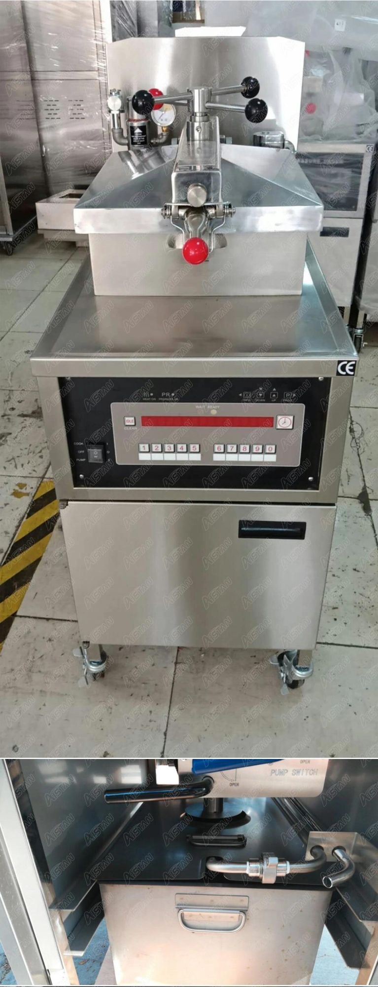 Pfe800 High Quality Broasting Fryer Electric Broasted Machine Henny Penny Chicken Pressure Fryer for Sale