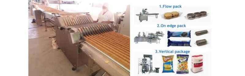 Fully Automatic Biscuit Production Line Cookies Sandwich Tunnel Oven Molding Machine