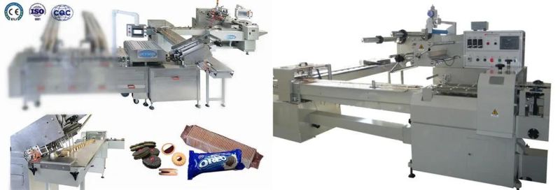 Icecream Biscuit Sandwiching Machine Cookie Production Line Sandwich Biscuit Machine with Packing Machine