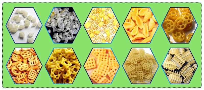 Automatic Fried 3D Pellet Snacks Food Machine Process Line Extruded 2D Pellet Snacks Frying Machine for Sale