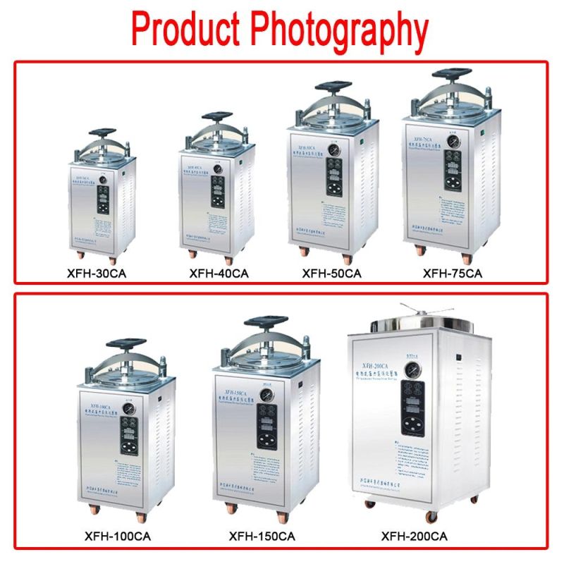 Stainless Steel Vertical High Pressure Steam Sterilizer Autoclave