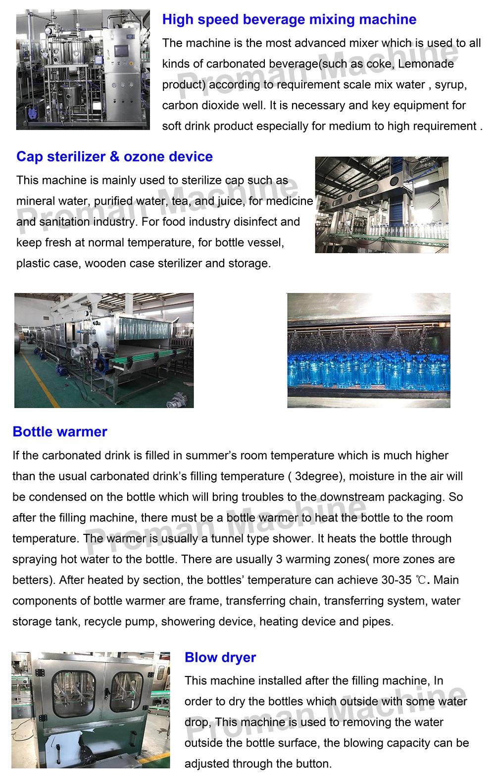 Automatic Industrial Use Spraying Bottle Warmer for Carbonated Drink Filling Production Line