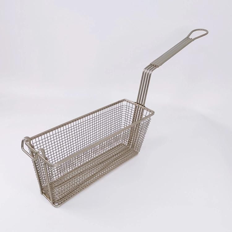 French Fries Basket Strainer Kitchen Accessories Stainless Steel Wire Mesh Fry Basket for Deep Fat Fryer