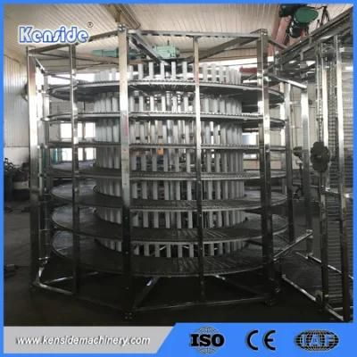 Stainless Steel Belt Spiral Conveyor for Cooling Bread