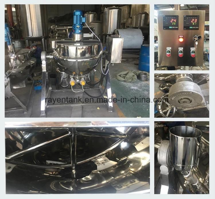 Stainless Steel Steam Jacketed Kettle with Agitator Soup Kettle