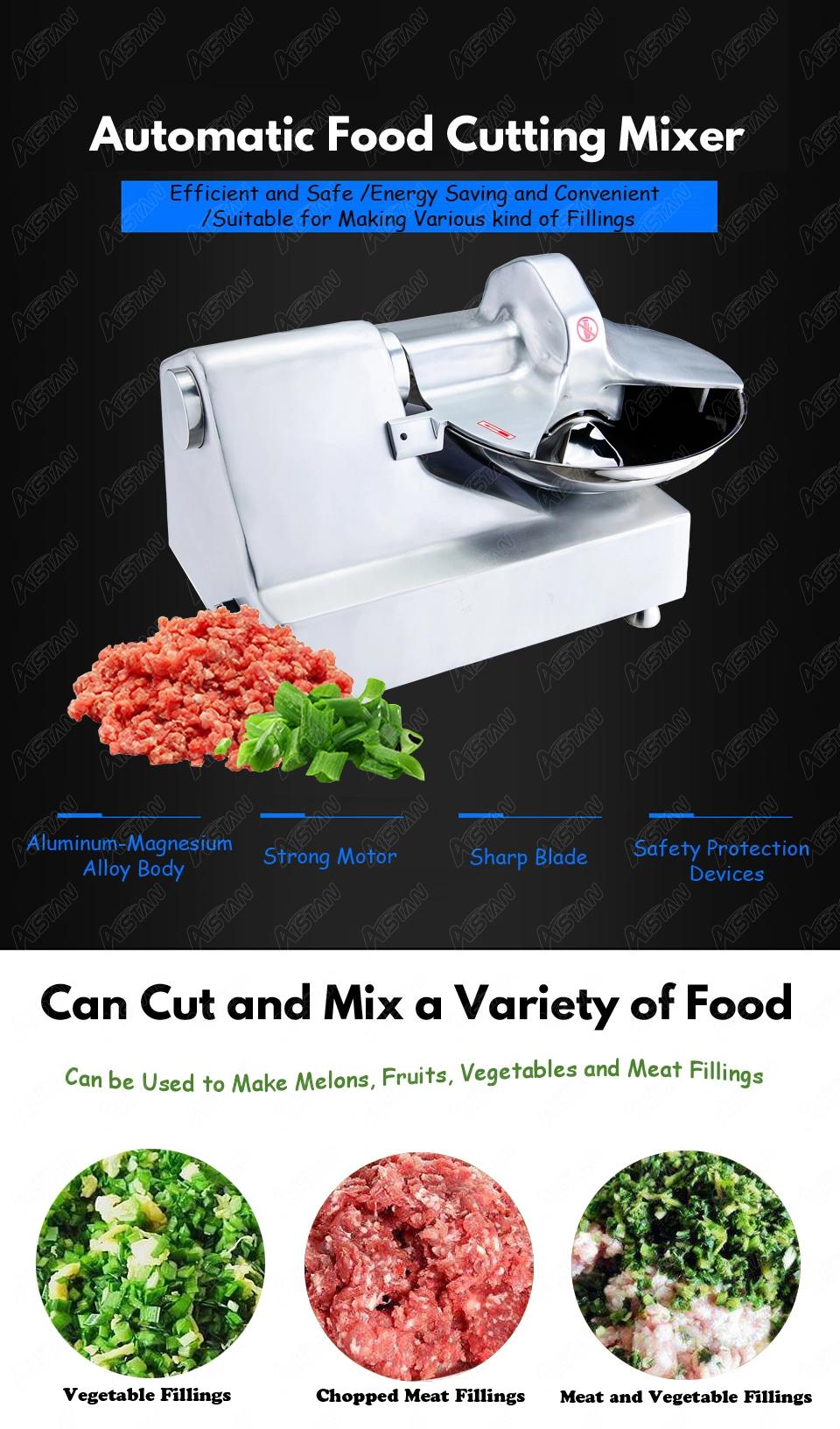 Hlq8 Stainless Steel Commercial Food Cutting Mixer Food Cutter Machine for Vegetable Meat Fillings