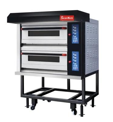 Sun Mate Bread Baking Stainless Steel 2 Decks 10 Trays Gas Commercial Convection Deck Oven