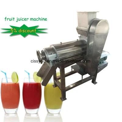 Stainless Steel Fruit Orange Vcactus Tomato Spiral Juicer Extruding Machine