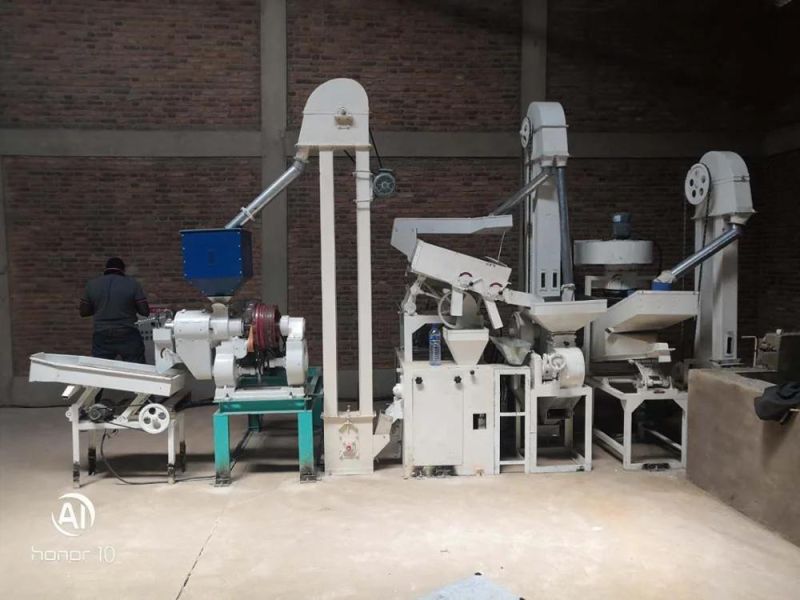 Fully Automatic Combined Rice Mill Machine Rice Polisher 1200-1500kg Per Hour Rice Milling Fact