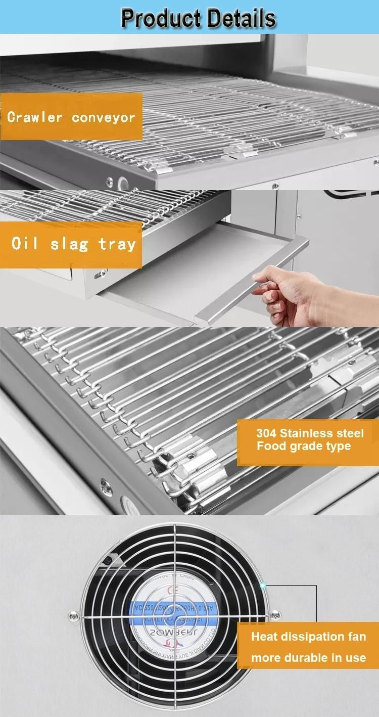 Easy Operation Pizza Snack Machine Conveyor Pizza Oven with CE