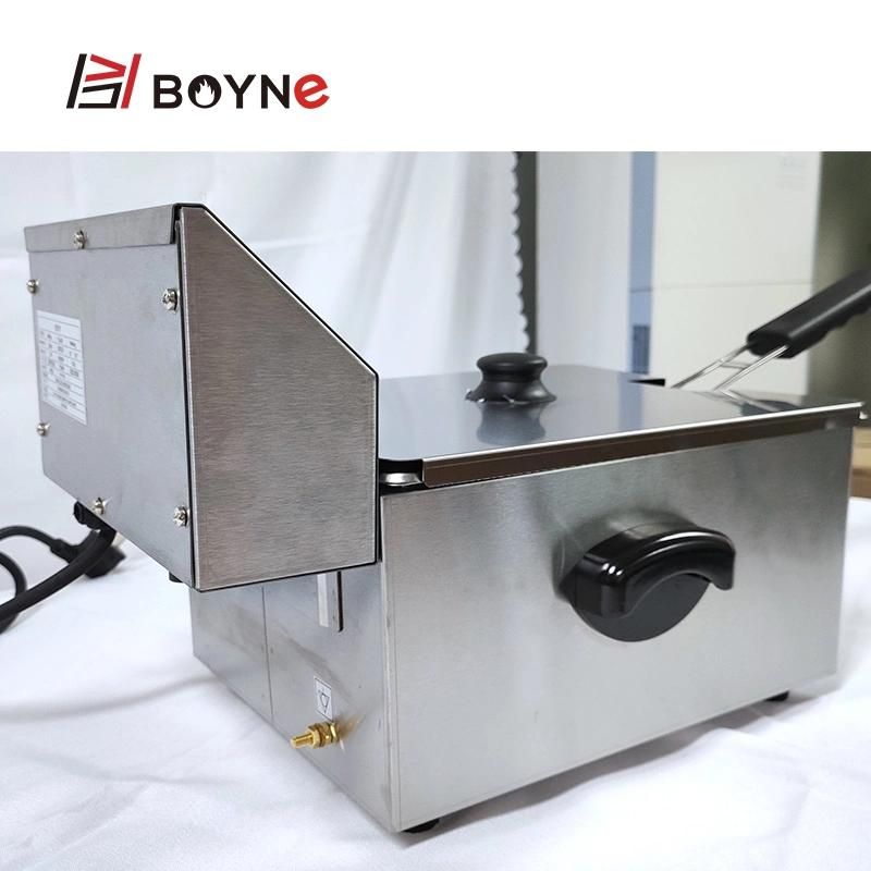 8L Electric Single Tank Fryer for Snacks