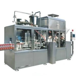 China Semi Automatic Juice Milk Gable Top Carton Box Filling Packaging Machine