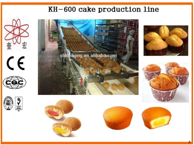 Ce Approved Automatic Cake Production Line; Cake Making Machine