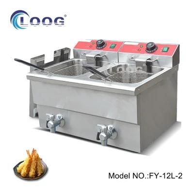 Best Selling Electric Deep Fat Fryer Catering Equipment Chips Oil Fryers Churro Machine ...