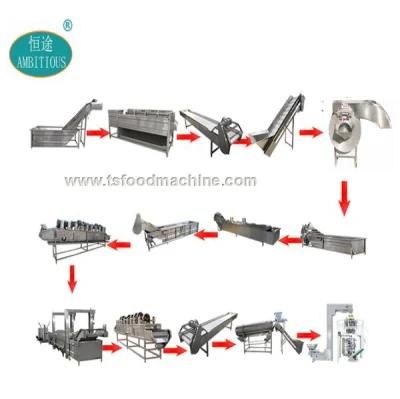 500kg/H French Fries Processing Line Potato Chips Line