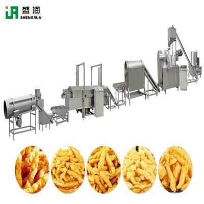 Kurkure Making Machine Equipment Nik Naks Snacks Making Machine Processing Line