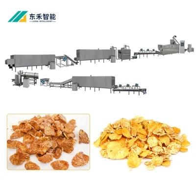 Breakfast Flaking Cereals Flaking Lines Complete Corn Flakes Making Machine Factory ...