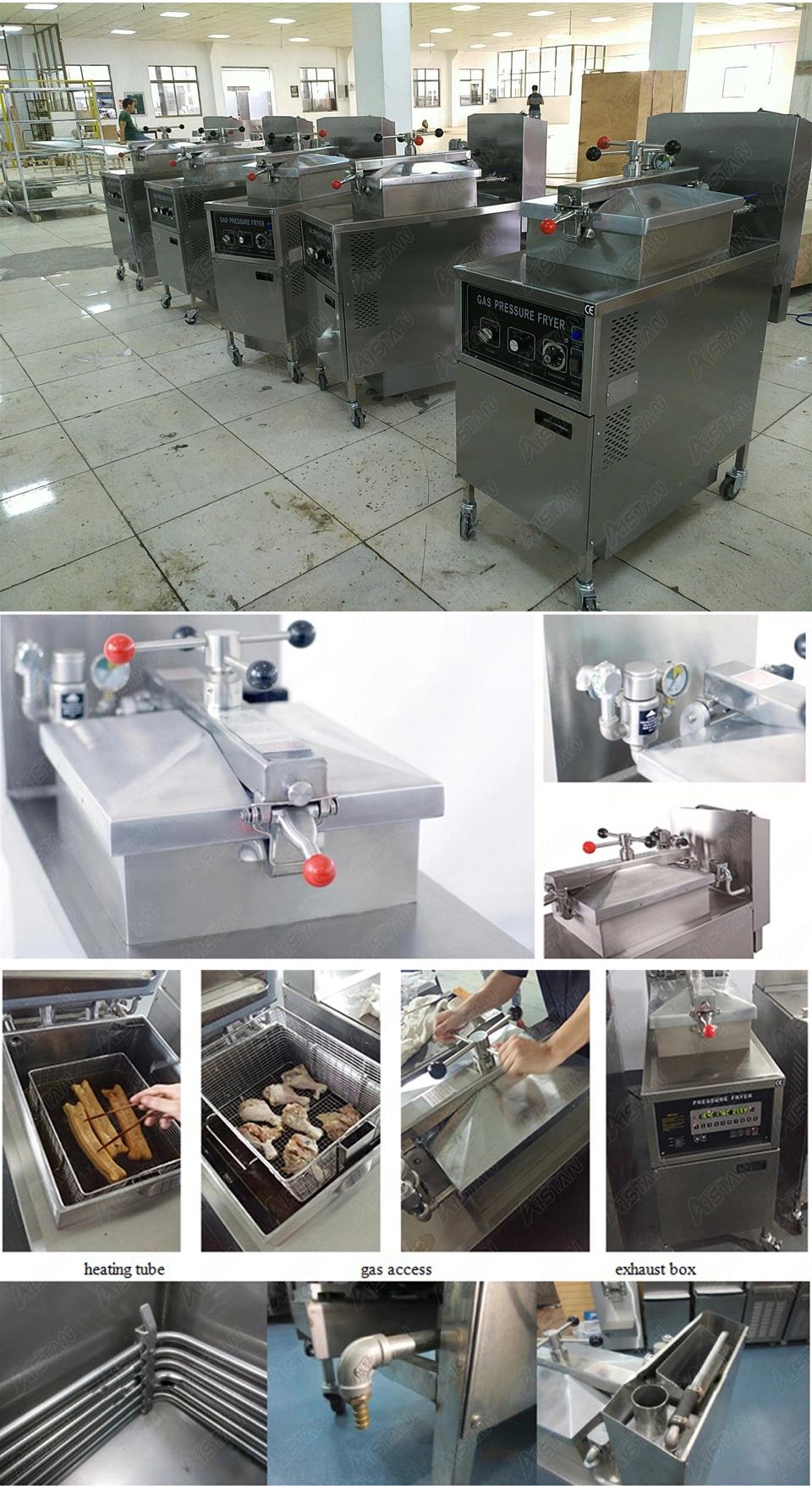 Mdxz25 Gas Commercial Chicken Pressure Fryer for Chickens with Manual Control Panel LPG Natural Gas