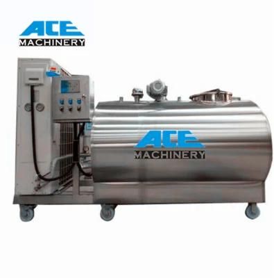 Price of SUS304 or 316L Stainless Steel Milk Cooling Tank Dairy Equipment