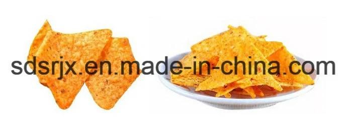 Automatic Deep Fried Triangle Round Corn Chips Plant Machine