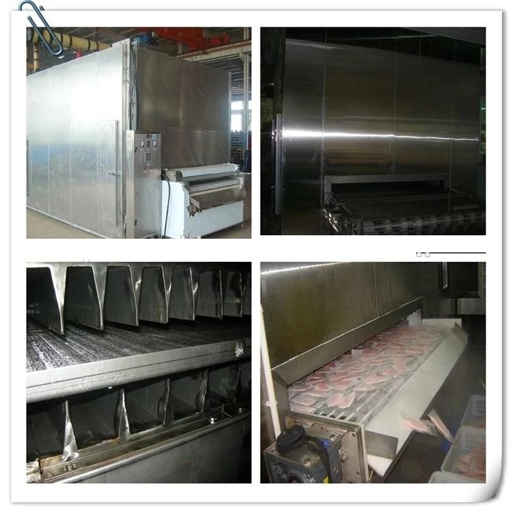 IQF Commercial Tunnel Quick Freezer Blast Freezing Spiral Freezer Machine for Seafood