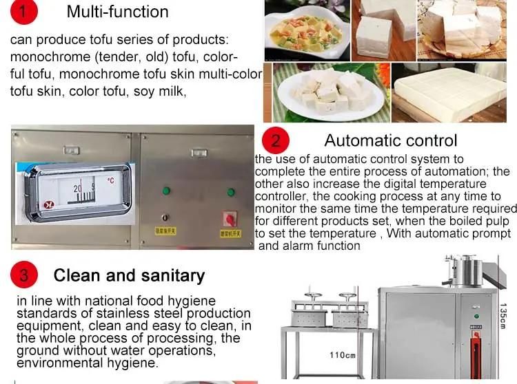 Easy Operated Tofu Forming Machine Soya Milk Production Line Machine