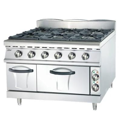 Gh997b Gas Range with 6 Burner with Electric Oven