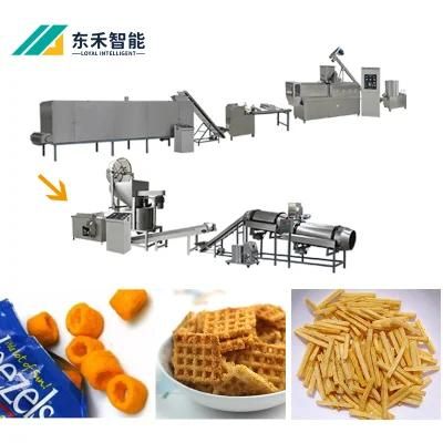 Fried Wheat Flour Snack Chips Process Line Bugles Snacks Production Line