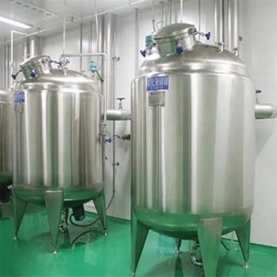 Stainless Steel Double Steam Heating Wall Jacketed Storage CIP Tank