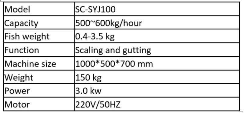 Automatic Fish Killing Gutting Cleaning Machine with Stainless Steel Material