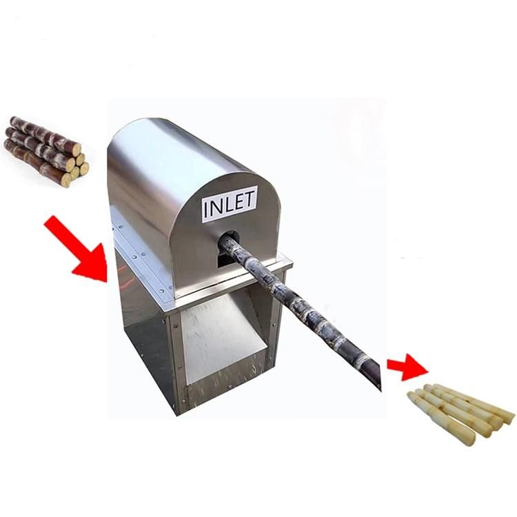 Automatic Sugar Cane Peeling Machine Fast Sugar Cane Peel Scraping Machine Good Output Sugarcane Peeler