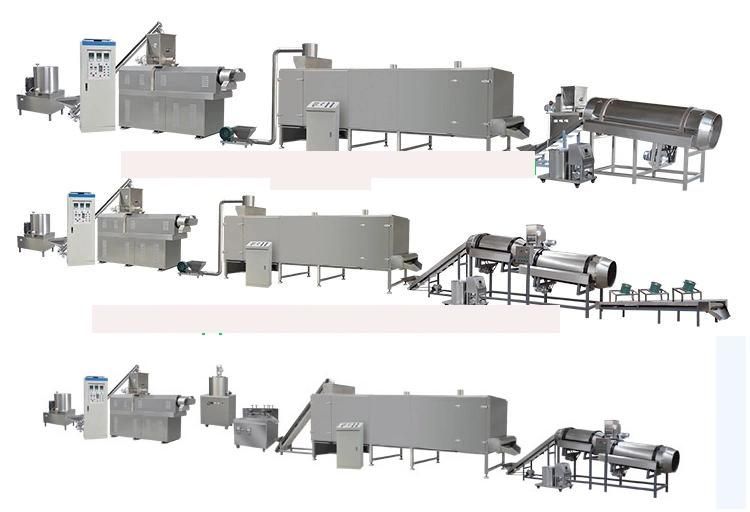 Jinan Sunward Puffed Corn Snack Extruder Extruded Rice Puff Food Extrusion Machine