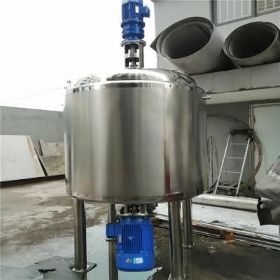 Stainless Steel Liquid Insulated Jacketed Storage Electric Heating Mixing Tank