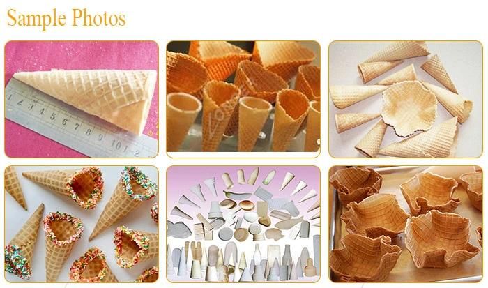 Types of Industrial Crisp Waffle Ice Cream Cone Baker Machine