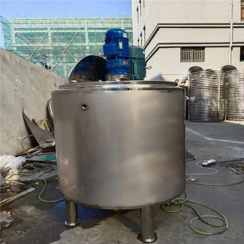 Stainless Steel Homogenizer Blending Yogurt Jacket Liquid Mixer Heating Mixing Tank with Agitator