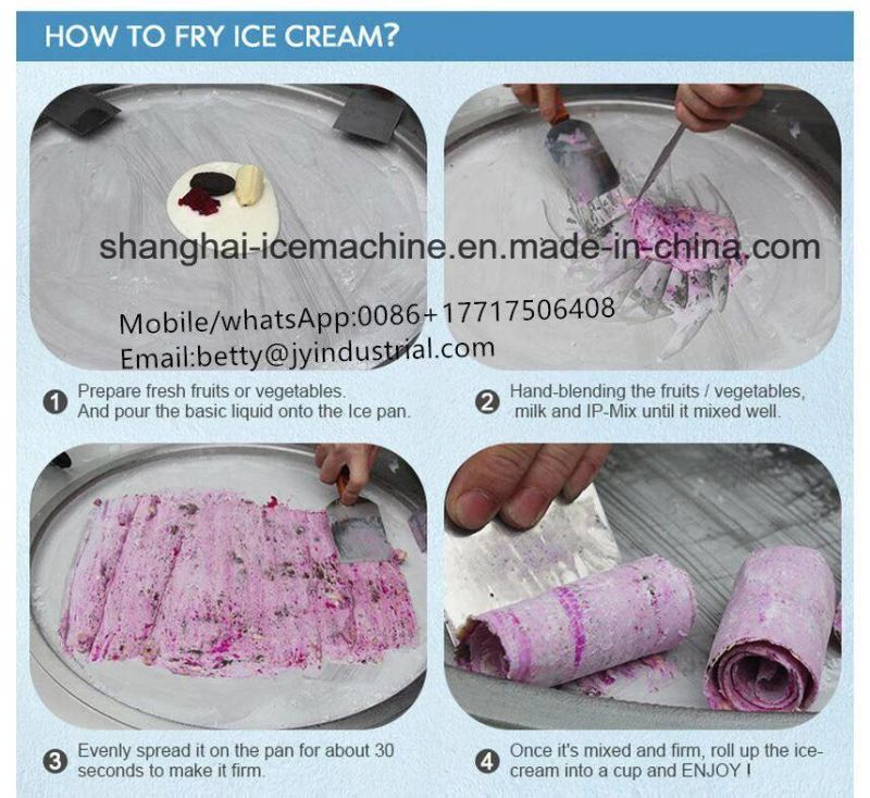 Fried Ice Cream Roll Machine/Thailand Rolled Fried Ice Cream Machine