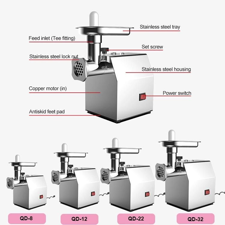 Commercial Meat Mince Grinder Machine Vegetable Fruit Chopper Meat Processing Machine Meet Mincer