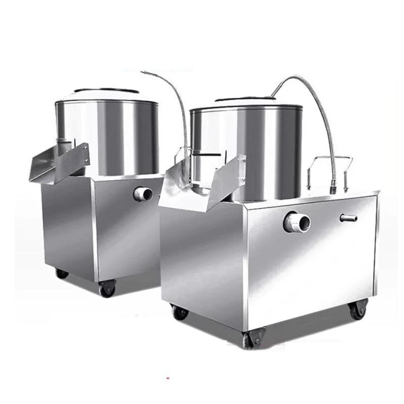 Commercial Potato Peeler Washer Machine Potato Peeling and Cleaning Machine Potato Washer Peeler Cutter Machine