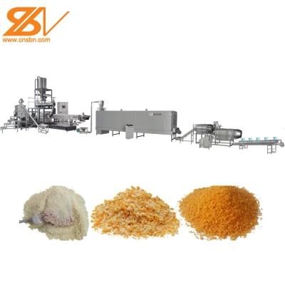 Double Screw Extruder Bread Crumbs Crusher Extruder Machine