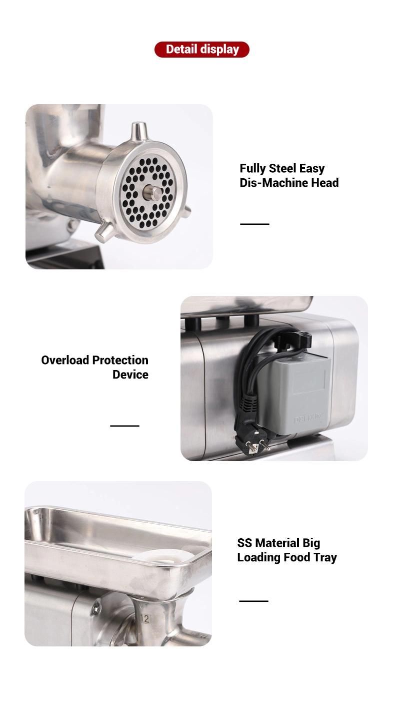 #12 Commercial Meat Grinder Stainless Steel 304 Meat Mincer