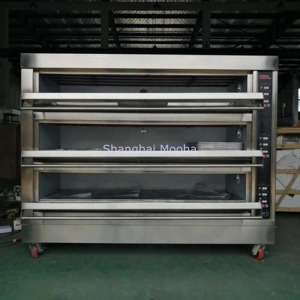 Commercial Medium Bakery Electric 3 Decks 12 Trays Bread Baking Oven Pizza Baking Decks Oven