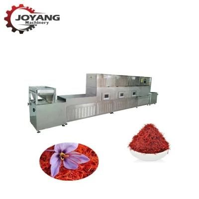 Tunnel Type Microwave Flower Tea Leaves Fixing Equipment