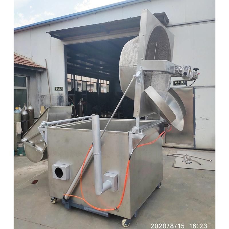 Automatic Gas Heating Vegetabel/Meat/Peanut/Bean/Nut/Snack Machine Frying Machine Batch Fryer