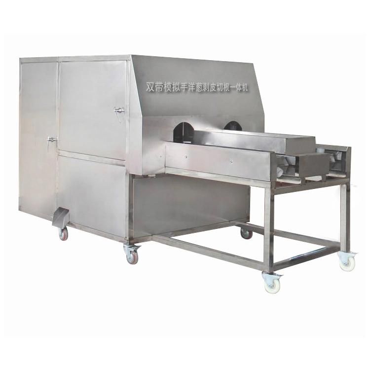 High Quality Industrial Onion Peeling Machine and Onion Root Cutting Machine