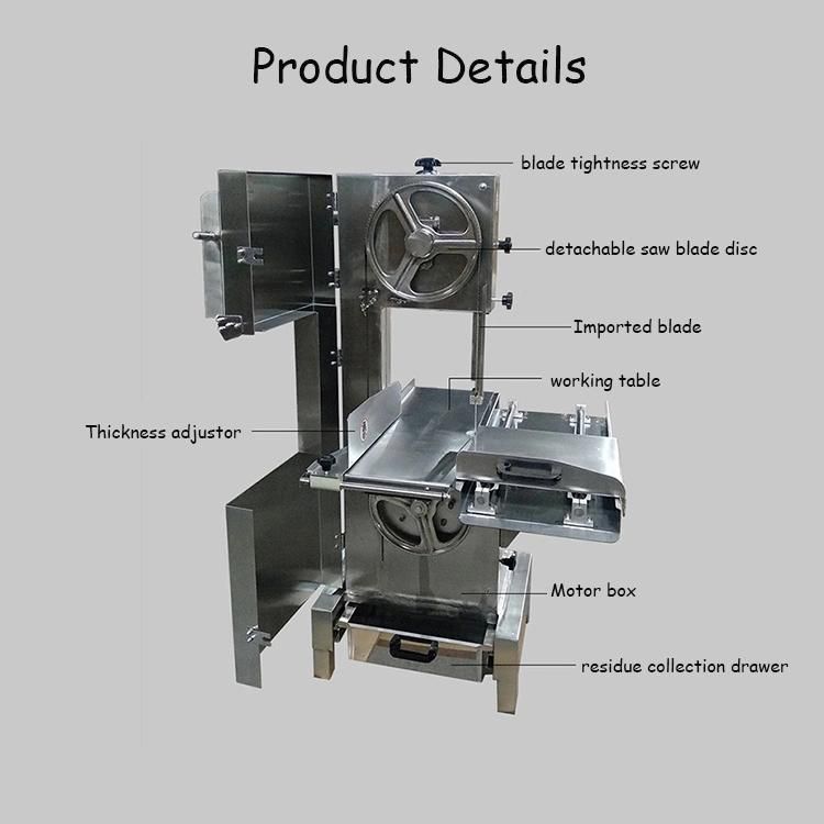 Electric Bone Saw Machine Meat Bone Cutter Frozen Meat Fish Chicken Cutting Saw Machine