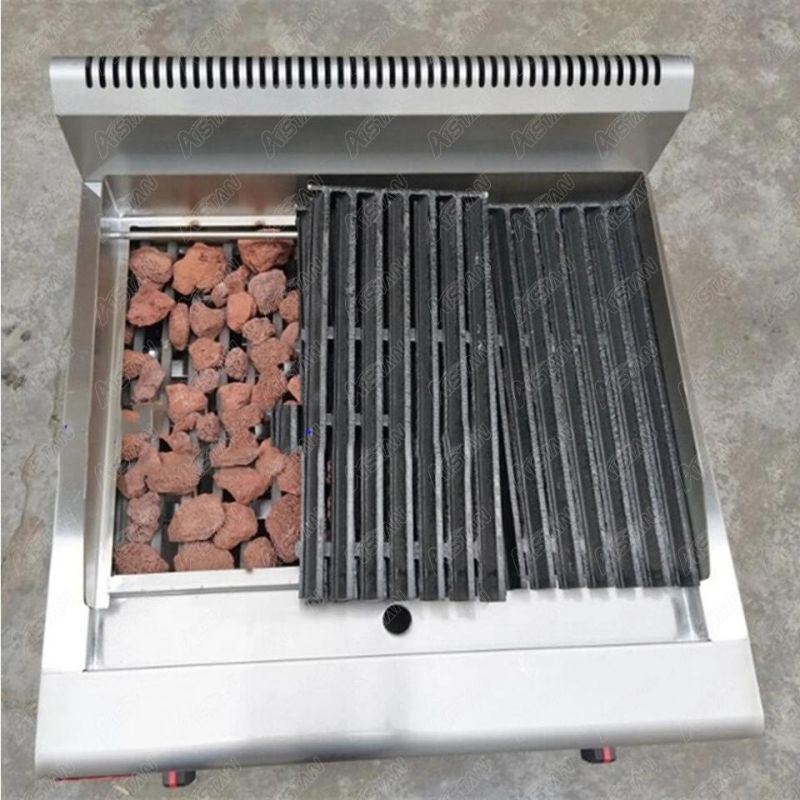 Gh589 Gas Lava Rock Grill Gas Range Griddle Grill