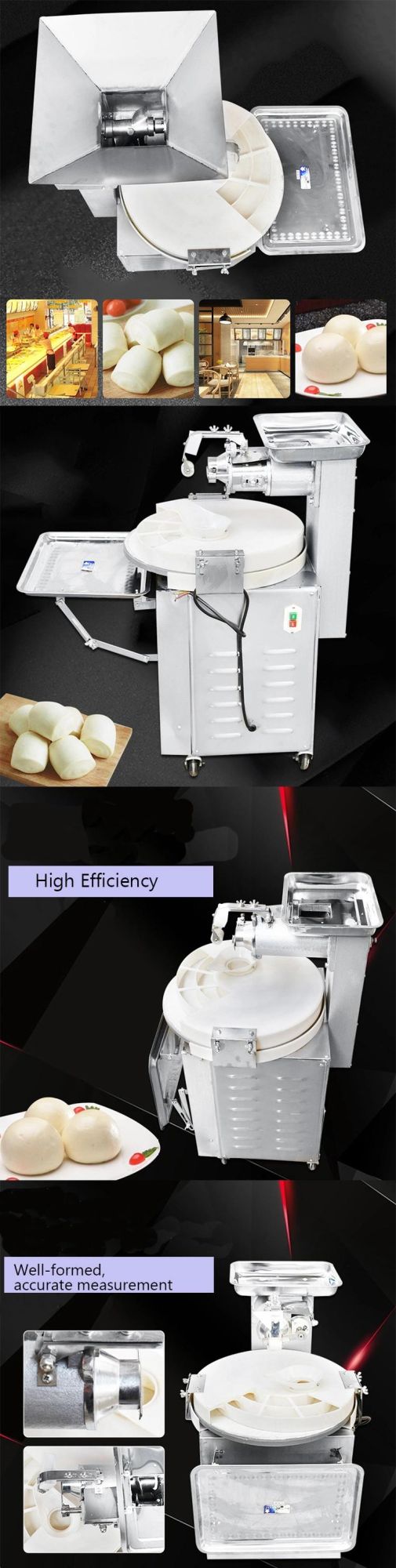 Automatic Small Bread Dough Ball Divider Rounder Making Machine