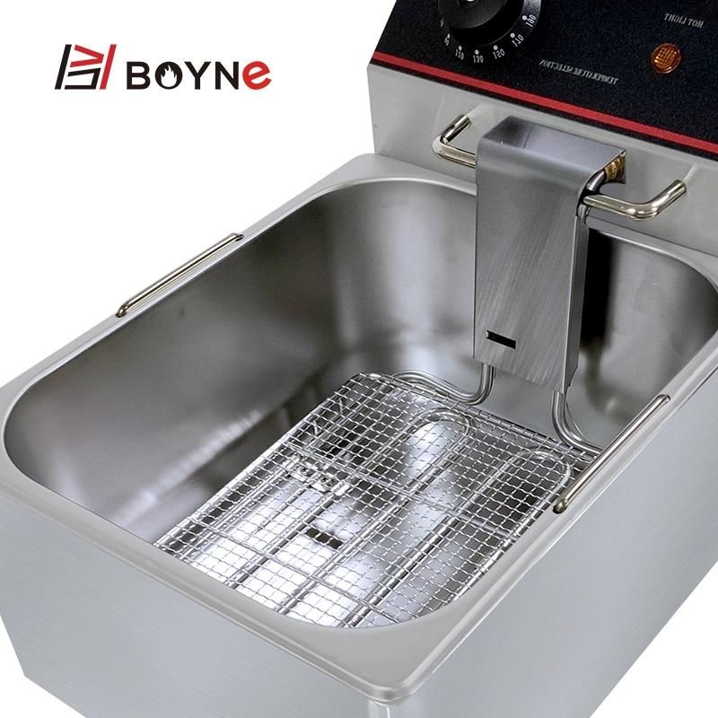 6 Liter Commercial Stainless Steel Table Top Deep Fryer