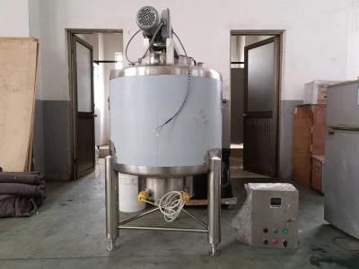 500L Electric Heated Stainless Steel Stirred Tank / Jacketed Liquid Mixing Tank